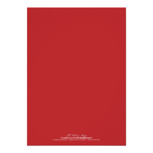 String of Lights Engagement Party Invitation (red)