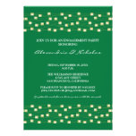 String of Lights Engagement Party Invite (green)