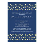 String of Lights Engagement Party Invite (navy)
