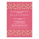 String of Lights Engagement Party Invite (rose)