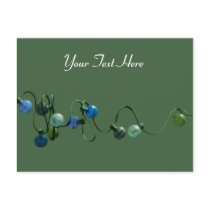 String of Lights Green Postcard