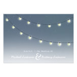 String of Lights Outdoor Evening Wedding R.S.V.P. Invitations