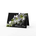 String of White Lily/Your Occasion Greeting Card