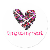 String up my heart. stickers by VampOut String up my heart. stickers