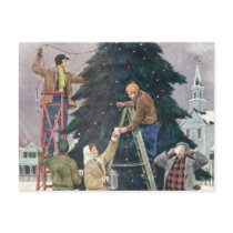 Stringing Lights postcards