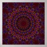 Strings Fractal Kaleidoscope Poster