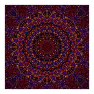 Strings Fractal Kaleidoscope Poster print
