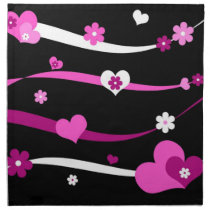 Strings of hearts and flowers american mojo napkins