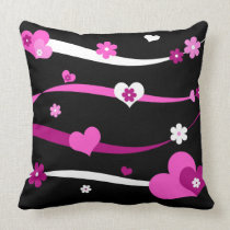 Strings of hearts and flowers american mojo pillows