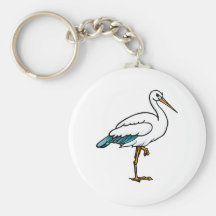 Stringy Stork Keychain