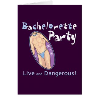 Bachelorette Party card