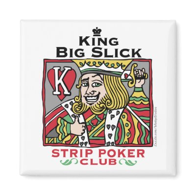 Strip_poker_king_zazzle Fridge Magnets by mudgestudios
