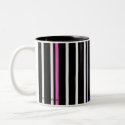 Stripe - black/pink -mug mug