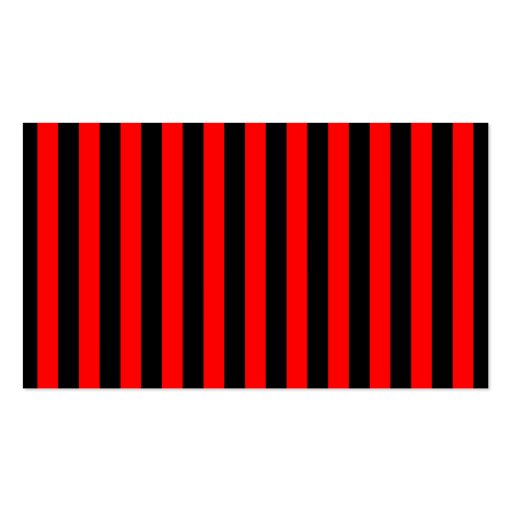 Stripe Black & Red Business Cards (back side)