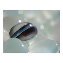 Stripe Candy Sea Glass Post Card