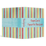 Stripe It Up Recipe Album binders