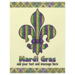 Stripe Mardi Gras Fleur de lis Custom Flyer