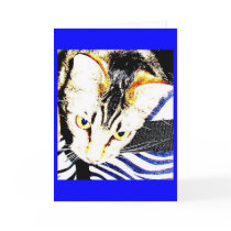 Stripe Me Blue Missing You cards