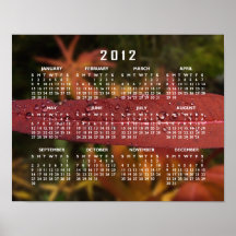 Stripe of Water Beads; 2012 Calendar Posters