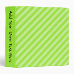 Stripe Pattern in Green. Binders