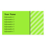 Stripe Pattern in Green. Business Card Templates