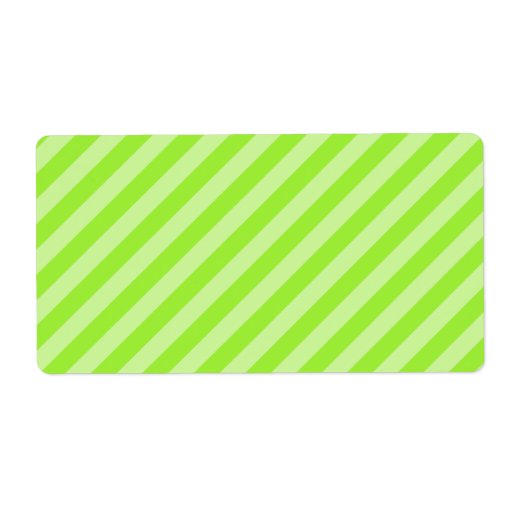 Stripe Pattern in Green. Personalized Shipping Labels