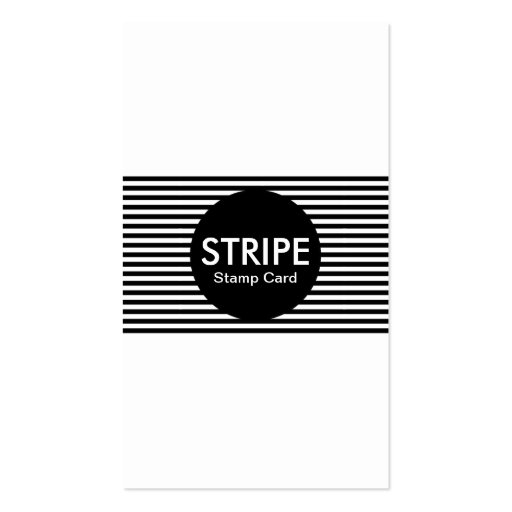 stripe stamp card business card templates (back side)