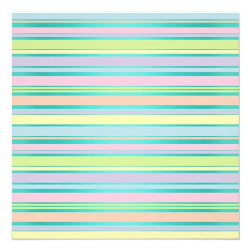 STRIPE STORK TEAL BABY SHOWER INVITATION