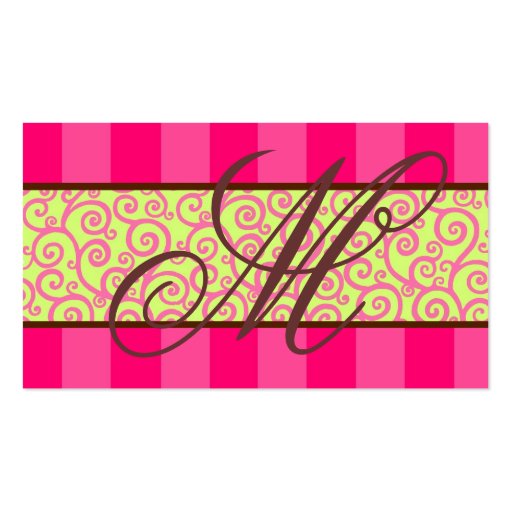 Stripe & Swirl Enclosure Cards Business Card