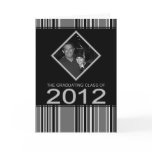 striped 2012 graduation announcement cards