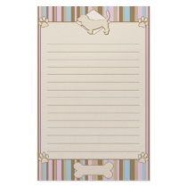 Striped Basset Hound Stationery