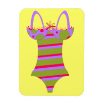 Striped Bathing Suit Magnet