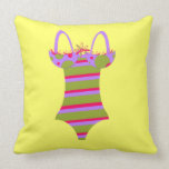 Striped Bathing Suit Pillow Striped Bathing Suit Pillow