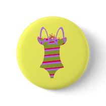 Striped Bathing Suit Pinback Buttons