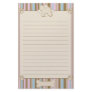 Striped Bichon Frise Stationery