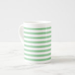 Striped bone china mug