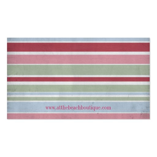 Striped Boutique Business Cards (back side)