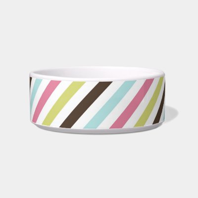 Striped bowl Cat Food Bowls