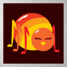 Striped Bug Poster