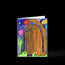 Striped Cat • Bianca Saad, Age 8  - card cards