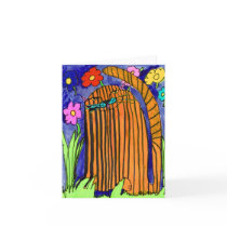 Striped Cat • Bianca Saad, Age 8  - card