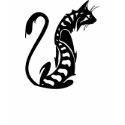 STRIPED CAT T SHIRT
