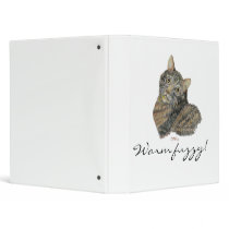 striped cat, Warm fuzzy! binders by Calrichens striped cat, Warm fuzzy! binders