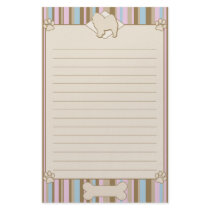 Striped Chow Chow Stationery