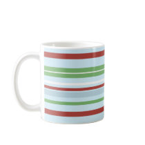 Striped Christmas Holiday Mugs by mariannegilliand Striped Christmas Holiday Mugs