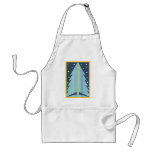Striped Christmas Tree at Night aprons