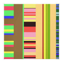 Striped Compostion 3 Gallery Wrap Canvas
