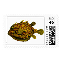 Striped cowfish postage