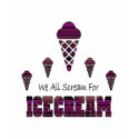 Striped Diamond 01 Scream For Ice Cream Shirt