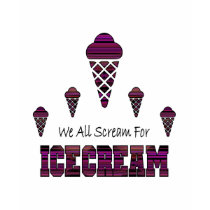 Striped Diamond 01 Scream For Ice Cream Shirt